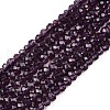 Glass Beads Strands EGLA-T021-01H-1
