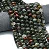 Natural African Bloodstone Beads Strands G-P573-B13-01-1