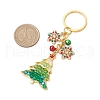 Alloy Christmas Tree Keychains KEYC-JKC00972-3