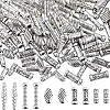 SUNNYCLUE 150Pcs 5 Styles Tibetan Style Alloy Beads FIND-SC0010-57AS-1