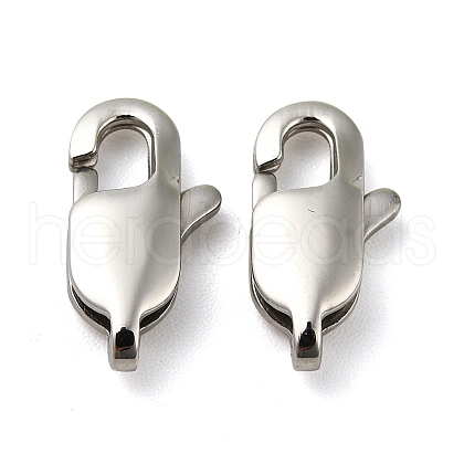 Tarnish Resistant 304 Stainless Steel Lobster Claw Clasps X-STAS-K13-1