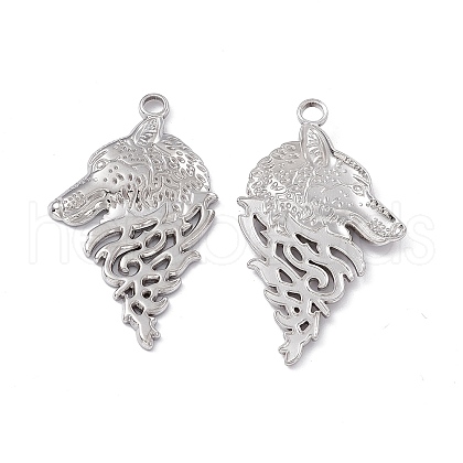 Non-Tarnish 304 Stainless Steel Pendants STAS-B031-25P-1