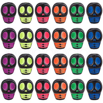 SUNNYCLUE 400Pcs Opaque Black Acrylic Beads MACR-SC0001-66-1