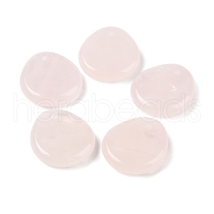 Natural Rose Quartz Pendants G-M440-03B-1