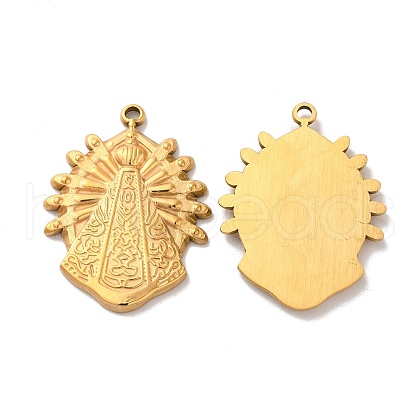 Ion Plating(IP) 304 Stainless Steel Pendants STAS-Q001-33G-1