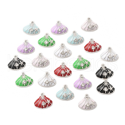 Alloy Enamel Charms FIND-U033-05P-1