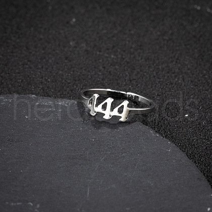 Number 201 Stainless Steel Adjustable Cuff Rings FS-WG22891-08-1