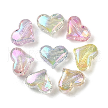 UV Plating Transparent Acrylic Beads OACR-B031-30-1