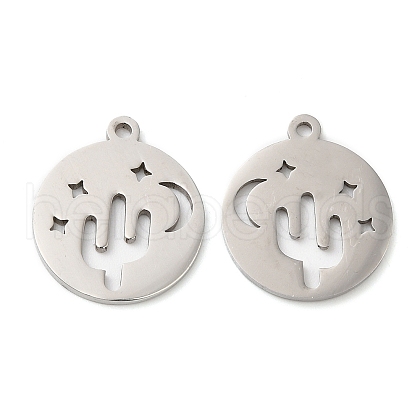 Non-Tarnish 201 Stainless Steel Pendants STAS-A084-09P-1