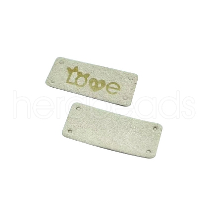 LOVE Imitation Leather Label for Purse Decor PW-WG9004C-01-1