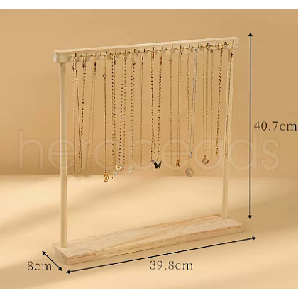 Wooden Necklace Display Stands PW-WG23656-03-1