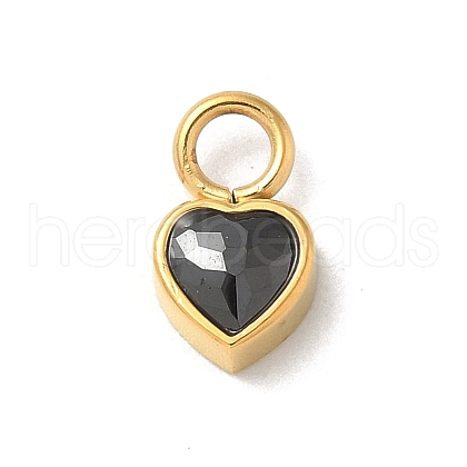 Ion Plating(IP) 304 Stainless Steel with Rhinestone Charms STAS-G351-14G-01-1
