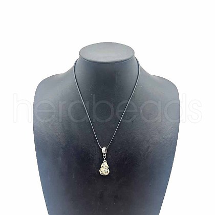 Natural Dalmatian Jasper Gourd Pendant Necklaces WJ9079-9-1