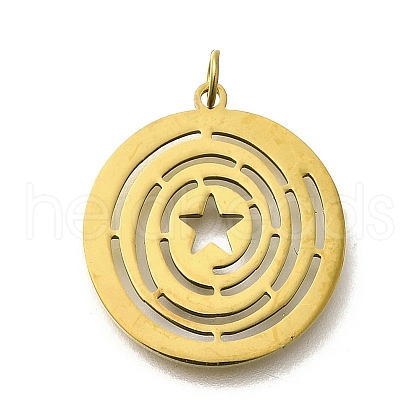 304 Stainless Steel Pendants STAS-R153-22G-1