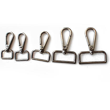 Zinc Alloy Swivel Lobster Claw Clasps WG50884-03-1
