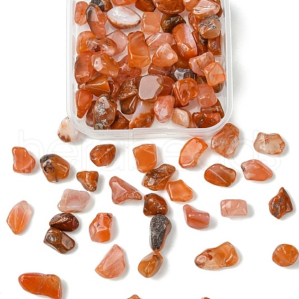 50G Natural Carnelian Chip Beads G-YW0001-79-1