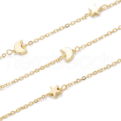 Handmade Brass Beaded Chain CHC-M021-22G-1