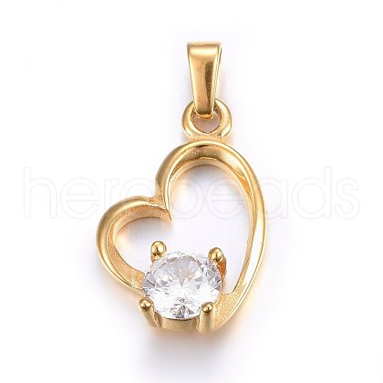 304 Stainless Steel Pendants STAS-P216-50G-1