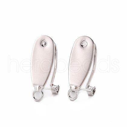 Brass Stud Earring Findings KK-Q735-141P-1