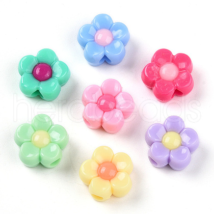 Opaque Acrylic Beads X-SACR-N018-13-1