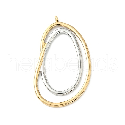 304 Stainless Steel Big Pendants STAS-S182-01GP-1