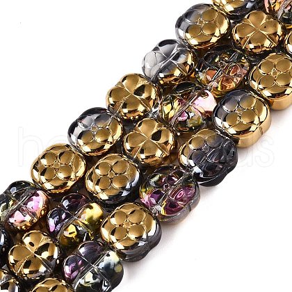 Electroplate Glass Beads Strands EGLA-T021-06A-1