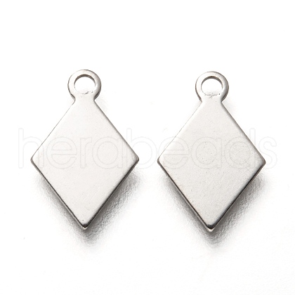 Non-Tarnish 201 Stainless Steel Charms STAS-O134-06P-1