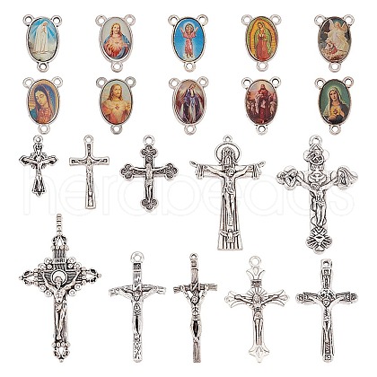   20Style Alloy Pendant and Alloy Chandelier Component Links FIND-PH0018-58-1