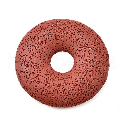 Natural Lava Rock Disc Big Pendants G-M203-11-1