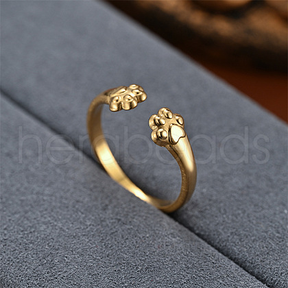 Fashionable 201 Stainless Steel Cuff Rings FS-WG0D738-02-1