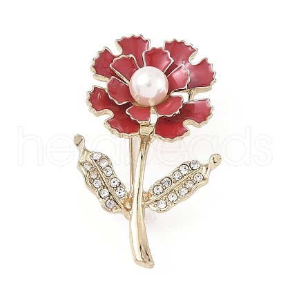 Zinc Alloy Crystal Rhinestone Brooches JEWB-C042-02A-G-1