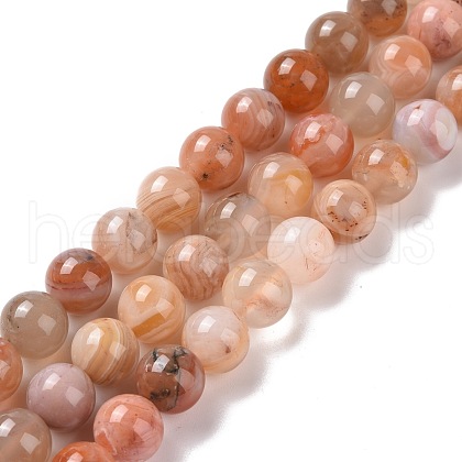 Natural Botswana Agate Beads Strands G-G925-01B-1