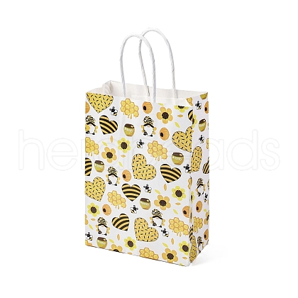 Bees Theme Rectangle Paper Bags CARB-F012-02D-1