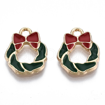 Eco-Friendly Alloy Enamel Pendants ENAM-Q437-072-NR-1