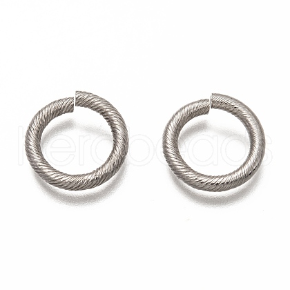 Non-Tarnish 304 Stainless Steel Open Jump Rings STAS-H133-10P-1