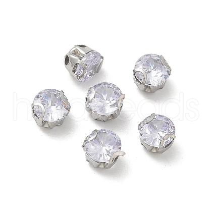 Round Stainless Steel Prong Settings STAS-M104-01C-1