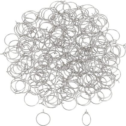 Unicraftale 316L Stainless Steel Hoop Earrings STAS-UN0018-18P-1