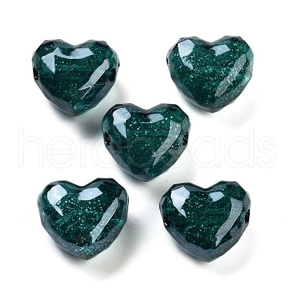 UV Plating Acrylic European Beads OACR-S142-01B-1