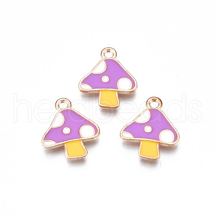 Autumn Theme Alloy Enamel Charms X-ENAM-S115-143B-1