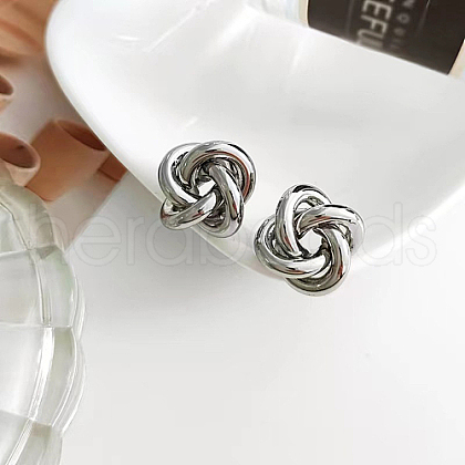 Brass Stud Earrings for Women AG5925-1-1