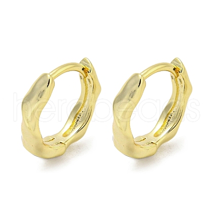 Brass Hoop Earrings EJEW-L211-010B-G-1