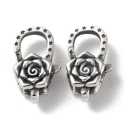 925 Thailand Sterling Silver Lobster Claw Clasps STER-D003-44AS-1