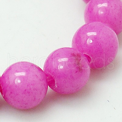 Natural Mashan Jade Round Beads Strands X-G-D263-12mm-XS30-1