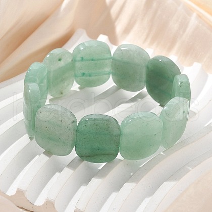 Handmade Lampwork Beaded Stretch Bracelets for Men Women BJEW-G738-01B-08-1