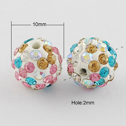 Pave Disco Ball Beads RB-R003-01J-1