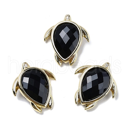 Natural Obsidian Pendants G-U019-02G-09-1
