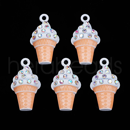 Rack Plating Alloy Enamel Pendants PALLOY-N172-005G-1
