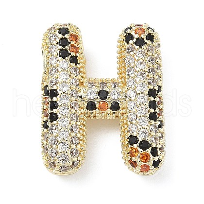 Brass Micro Pave Cubic Zirconia Pendants KK-Z108-02G-H-1