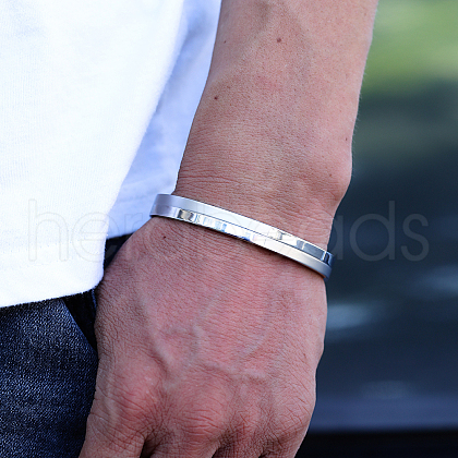 Stainless Steel Plain Bangles LH4419-1-1