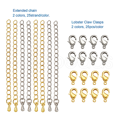 Craftdady Brass Chain Extender KK-CD0001-01-1